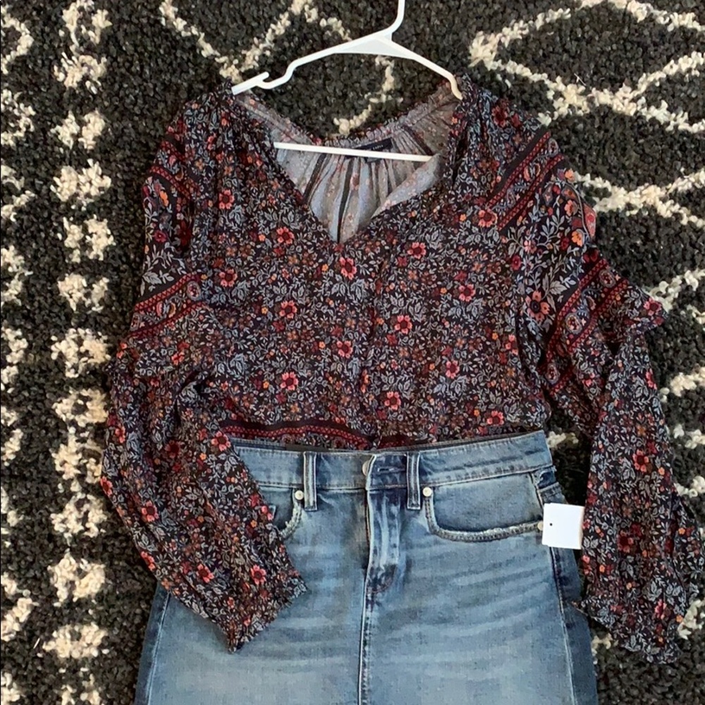 American Eagle 3/4 Sleeve Top
